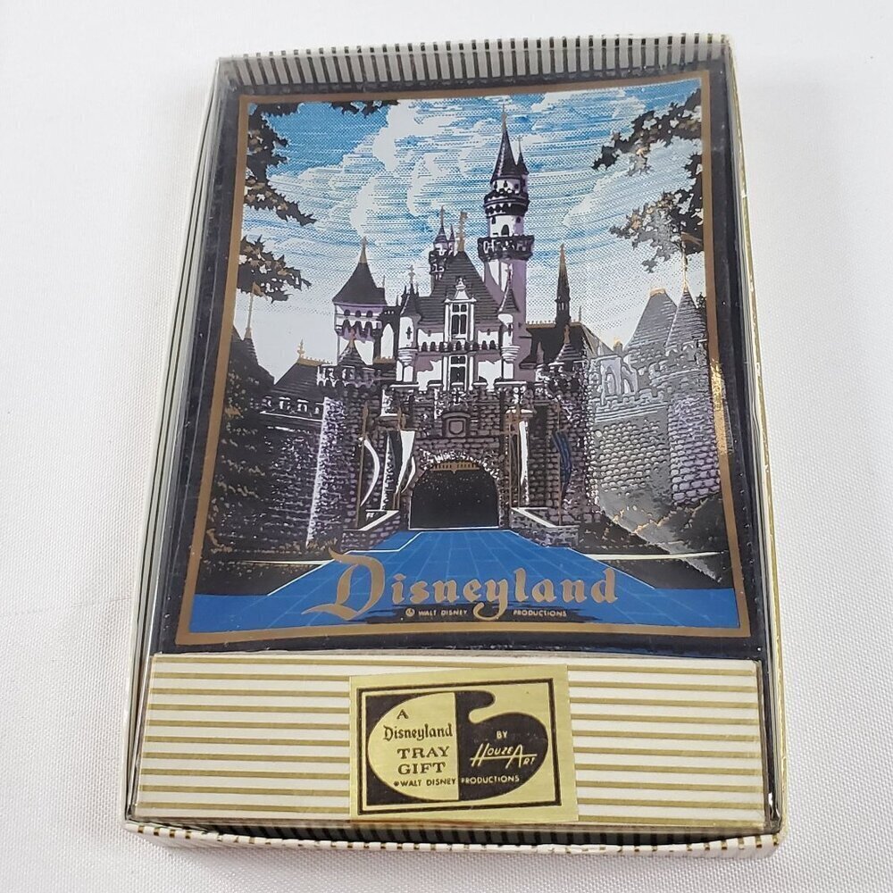 VTG Disneyland Sleeping Beauty Castle Trinket Ash Tray By Houze Art NOS Retired